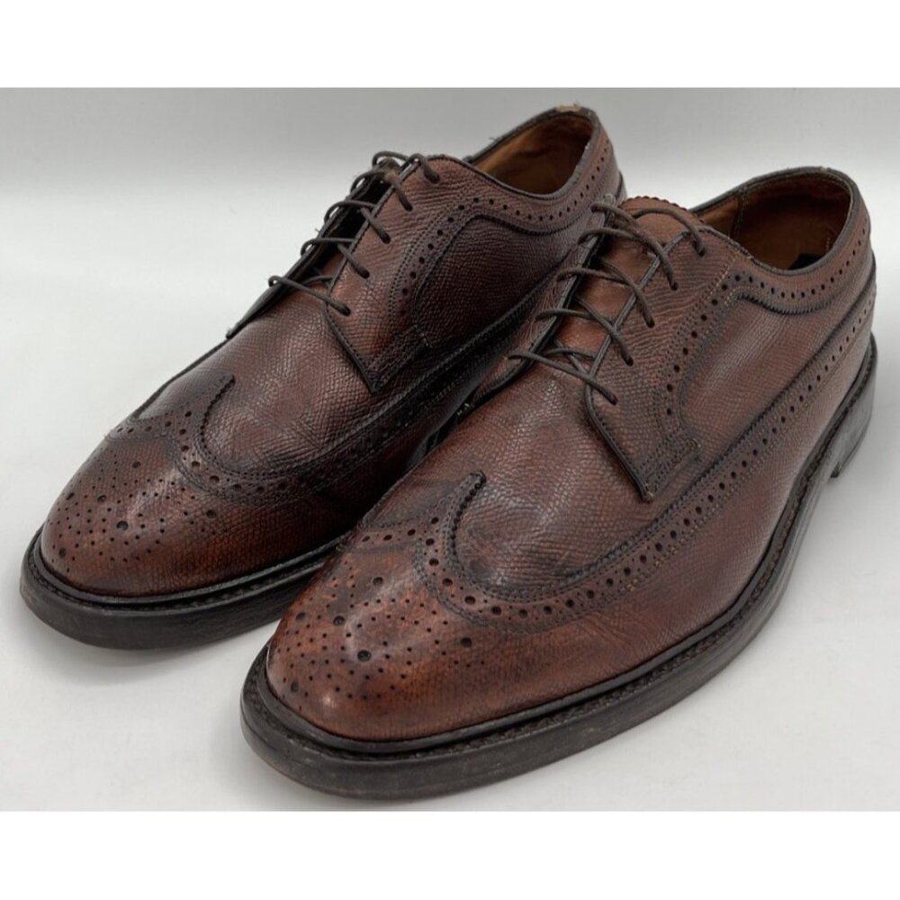 Florsheim Imperial Vintage Men’s 9.5E Longwing Kenmoor Wingtip Gunboat Derby